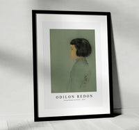 Odilon Redon - Young Woman in Profile 1910