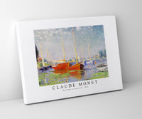 Claude Monet - Red Boats at Argenteuil 1875