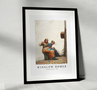 winslow homer - Mending the Nets-1882