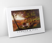 Currier & Ives - Lithograph of Falling Spring