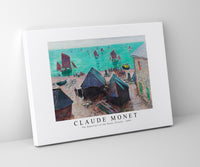 Claude Monet - The Departure of the Boats, Étretat 1885