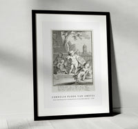 Cornelis ploos van amstel - Putti beoefenen de schilderkunst en beeldhouwkunst-1736-1779