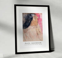 Paul Gauguin - A Tahitian Woman with a Flower in Her Hair 1891-1892