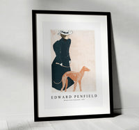 Edward Penfield - Woman with Greyhound 1897