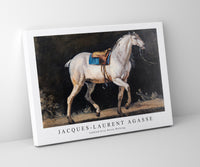 Jacques Laurent Agasse - Saddled Gray Horse Walking