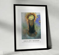 Odilon Redon - The Head of John the Baptist, on a Pillar by Odilon Redon 1890