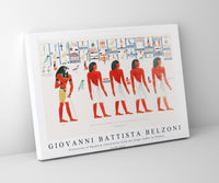 Giovanni Battista Belzoni - Procession of Egyptian illustration from the kings tombs in Thebes 1778-1823