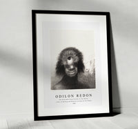 Odilon Redon - The Deformed Polyp Floated on the Shores, a Sort of Smiling and Hideous Cyclops by the Flower 1883