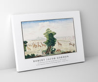 Robert Jacob Gordon - Giraffe-hunt near the Orange River in the vicinity of the Augrabies Falls on the Orange River (1778–1779)