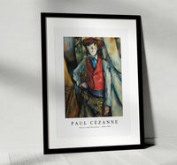 Paul Cezanne - Boy in a Red Vest (Le Garçon au gilet rouge) 1888-1890