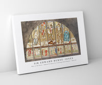 Sir Edward Burne Jones - Wars of the Roses - Edward IV, Henry VI, St George with Allegory (1862–64)