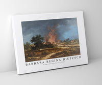 Barbara Regina Dietzsch - Brand in Een Dorp (Fire in a village)