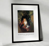 Henriëtte Ronner-knip - Cat with Kittens 1844