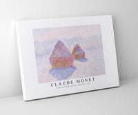 Claude Monet - Haystacks (Effect of Snow and Sun) 1891