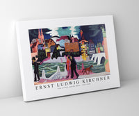 Ernst Ludwig Kirchner - View of Basel and the Rhine 1927-1928