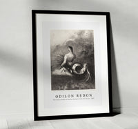 Odilon Redon - The Siren Clothed In Barbs, Emerged From the Waves 1883