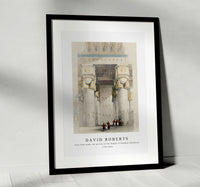 David Roberts - View from under the portico of the Temple of Dendera (Dandara)-1796-1864