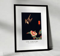 Ito Jakuchu - Swallow and Camellia (ca. 1900)