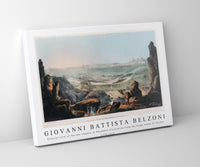 Giovanni Battista Belzoni - Exterior view of the two temples at Ybsambul illustration from the kings tombs in Thebes 1778-1823