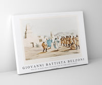 Giovanni Battista Belzoni - Plate 30  An Arabic Dance illustration from the kings tombs in Thebes 1778-1823