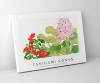 Tanigami Konan - Vintage impatiens & water hyacinth flower