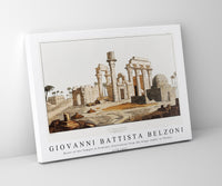 Giovanni Battista Belzoni - Ruins of the Temple at Erments illustration from the kings tombs in Thebes 1778-1823