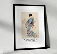 Kotsushika Hokusai - Woman, Full-Length Portrait 1760-1849