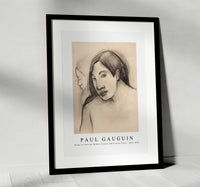 Paul Gauguin - Heads of Tahitian Women, Frontal and Profile Views 1891-1893