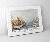 Barbara Regina Dietzsch - Wintergezicht Met Ijsvermaak