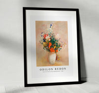 Odilon Redon - Vase of Flowers (Pink Background) (1906)