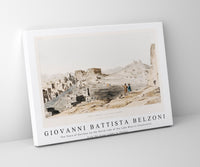 Giovanni Battista Belzoni - The Town of Bacchus on the North side of the Lake Moeris illustration from the kings tombs in Thebes 1778-1823