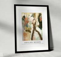 Odilon Redon - Portrait after a Costume Ball (Portrait of Madame Dietz–Monnin) 1879