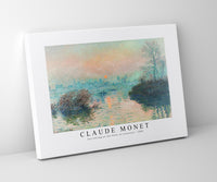 Claude Monet - Sun setting on the Seine at Lavacourt 1880