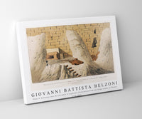 Giovanni Battista Belzoni - Plate 9  Entrance into the Pyramid of Cephrene illustration from the kings tombs in Thebes 1778-1823