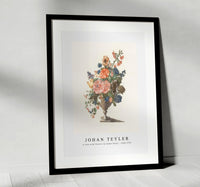 Johan Teyler - A vase with flowers by Johan Teyler (1648-1709)