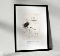 Pierre Bonnard - Naked woman squats in tub (1894)