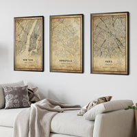 
              Annapolis, Maryland Vintage Style Map Print 
            