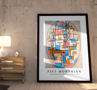 Piet Mondrian - Composition in Oval with Colour Planes 1 1914