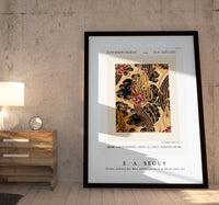 E.A.Seguy - Flower pattern Art Deco stencil print in oriental style (2)