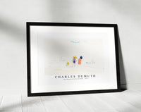 Charles demuth - Two Women and Child on Beach-1916