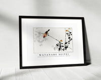 Watanabe Seitei - Japanese swallow bird, illustration from Seitei Kacho Gafu 1890-1891