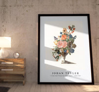 Johan Teyler - A vase with flowers by Johan Teyler (1648-1709)