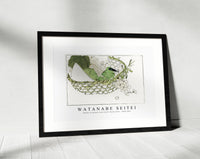 Watanabe Seitei - Basket of grapes from Seitei Kacho Gafu 1890-1891