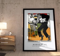 Moriz Jung - Vienesse Café In the Reading Room (Wiener Café Im Lesezimmer) (1911)