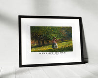 winslow homer - Girl with Hay Rake-1878