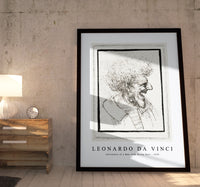 Leonardo Da Vinci - Caricature of a Man with Bushy Hair 1495