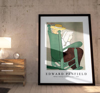 Edward Penfield - Woman reading in a rocking chair 1899