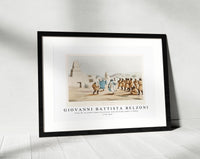 Giovanni Battista Belzoni - Plate 30  An Arabic Dance illustration from the kings tombs in Thebes 1778-1823