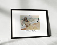 Claude Monet - Camille on the Beach in Trouville 1870