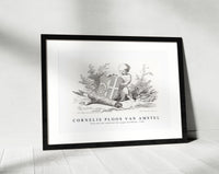 Cornelis ploos van amstel - Putto met een schild met het wapen van Witsen-1765